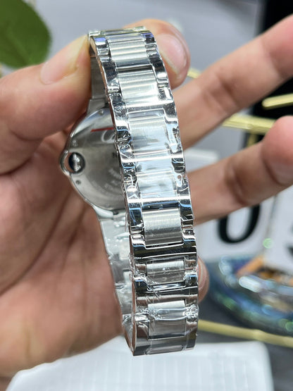 Cartier Ballon Bleu de Cartier W6920097 (Cartier Ballon Bleu 33 мм, розовый циферблат)