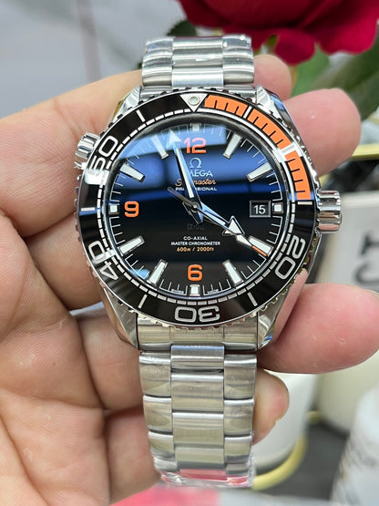 Omega Seamaster Planet Ocean 600M 232.30.42.21.01.002 (Omega Seamaster 600M “Quarter Orange”, браслет из стали)