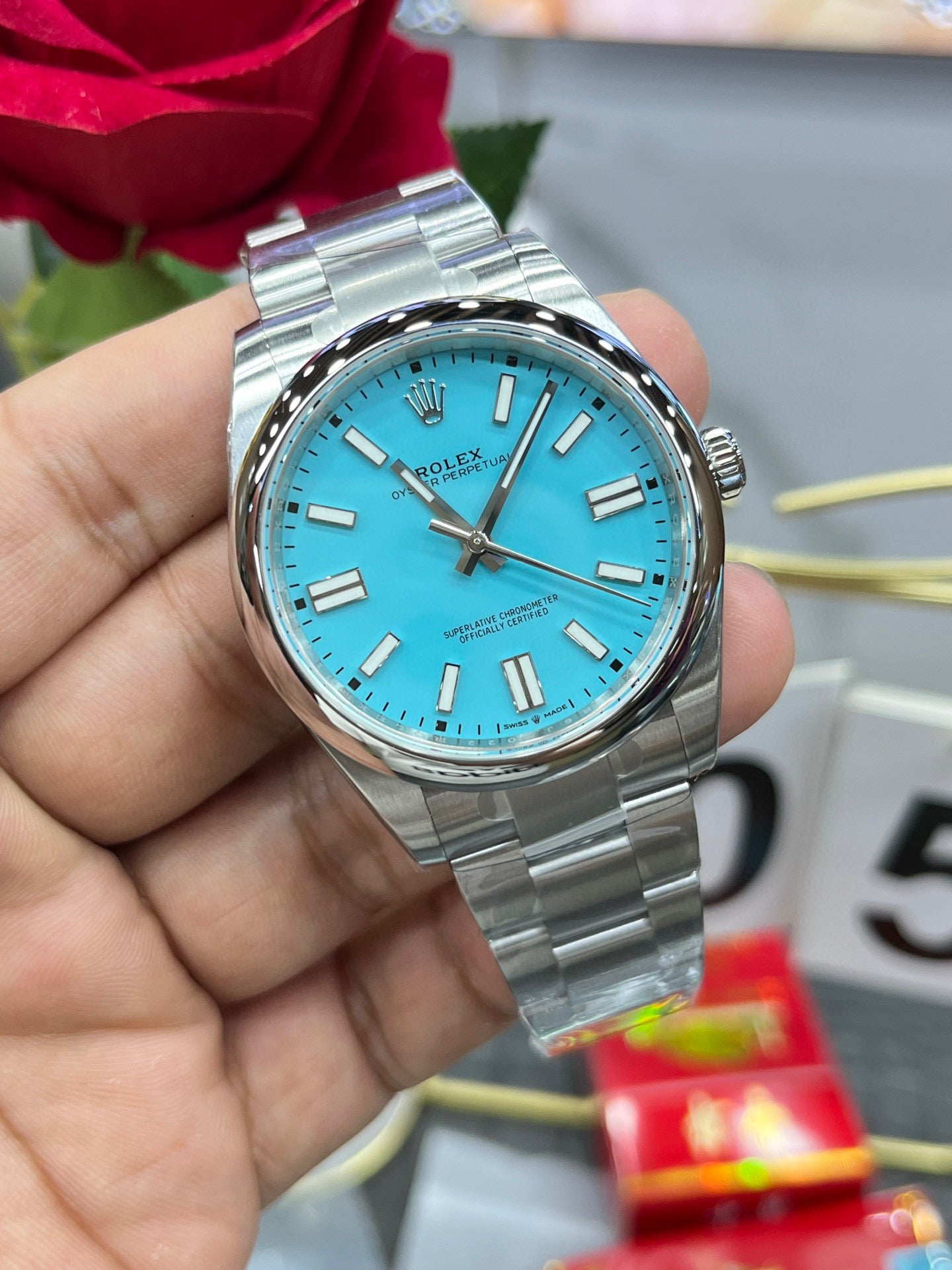 Rolex Oyster Perpetual 41 Tiffany Dial (Rolex Oyster Perpetual “Tiffany Blue”)