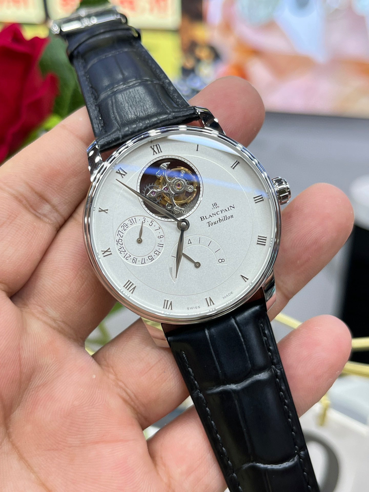 Blancpain Tourbillon Carrousel 6025-1542-55B (Blancpain классический турбийон)