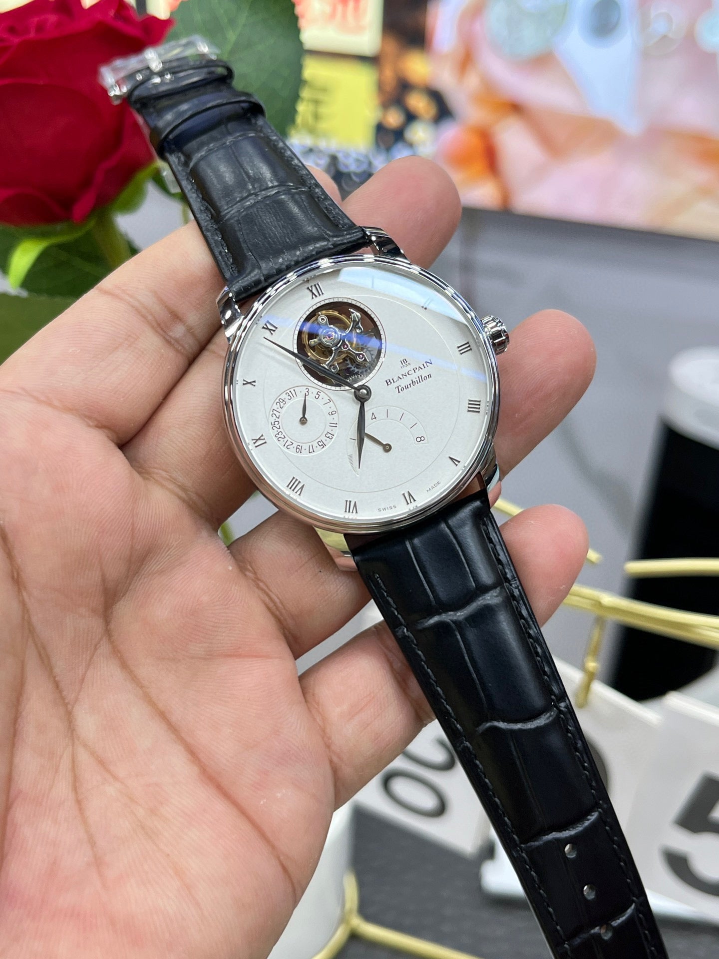 Blancpain Tourbillon Carrousel 6025-1542-55B (Blancpain классический турбийон)