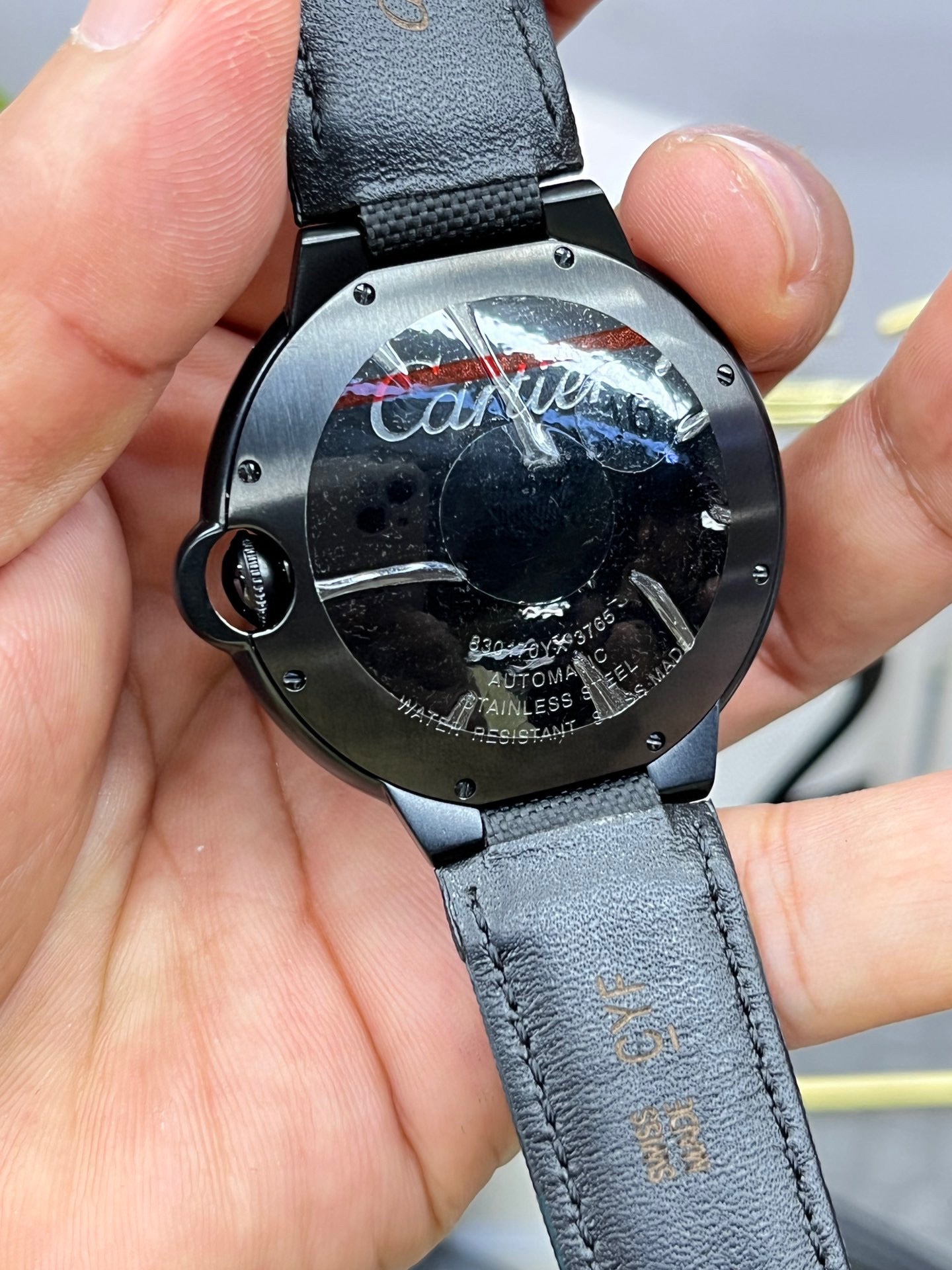 Cartier Ballon Bleu de Cartier WSBB0027 (Cartier Ballon Bleu чёрная керамика, синий циферблат)