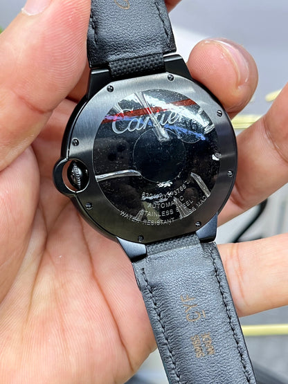 Cartier Ballon Bleu de Cartier WSBB0027 (Cartier Ballon Bleu чёрная керамика, синий циферблат)