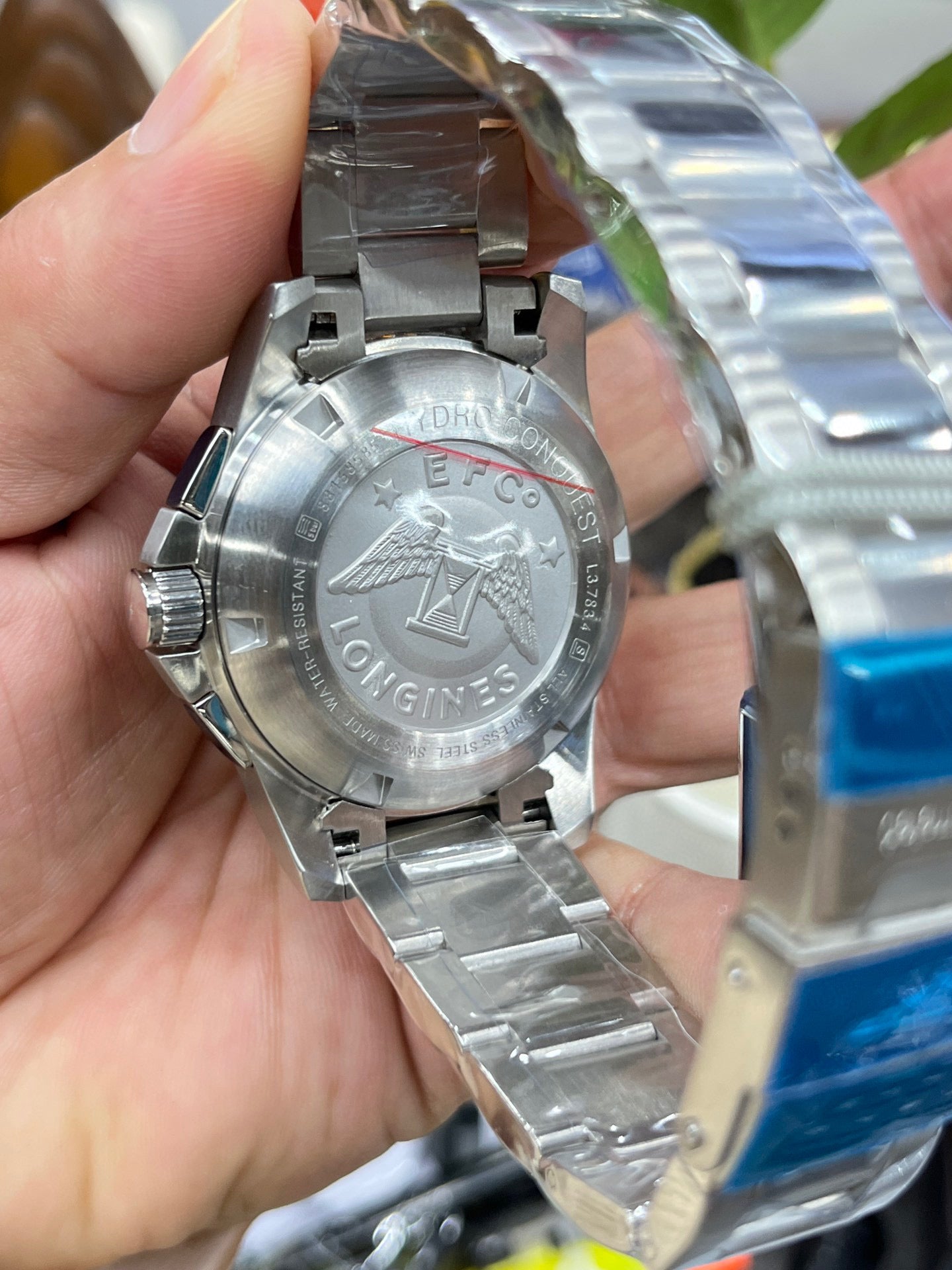Longines Conquest Chronograph L3.883.4.96.6 (Longines Conquest Chronograph с синим циферблатом)