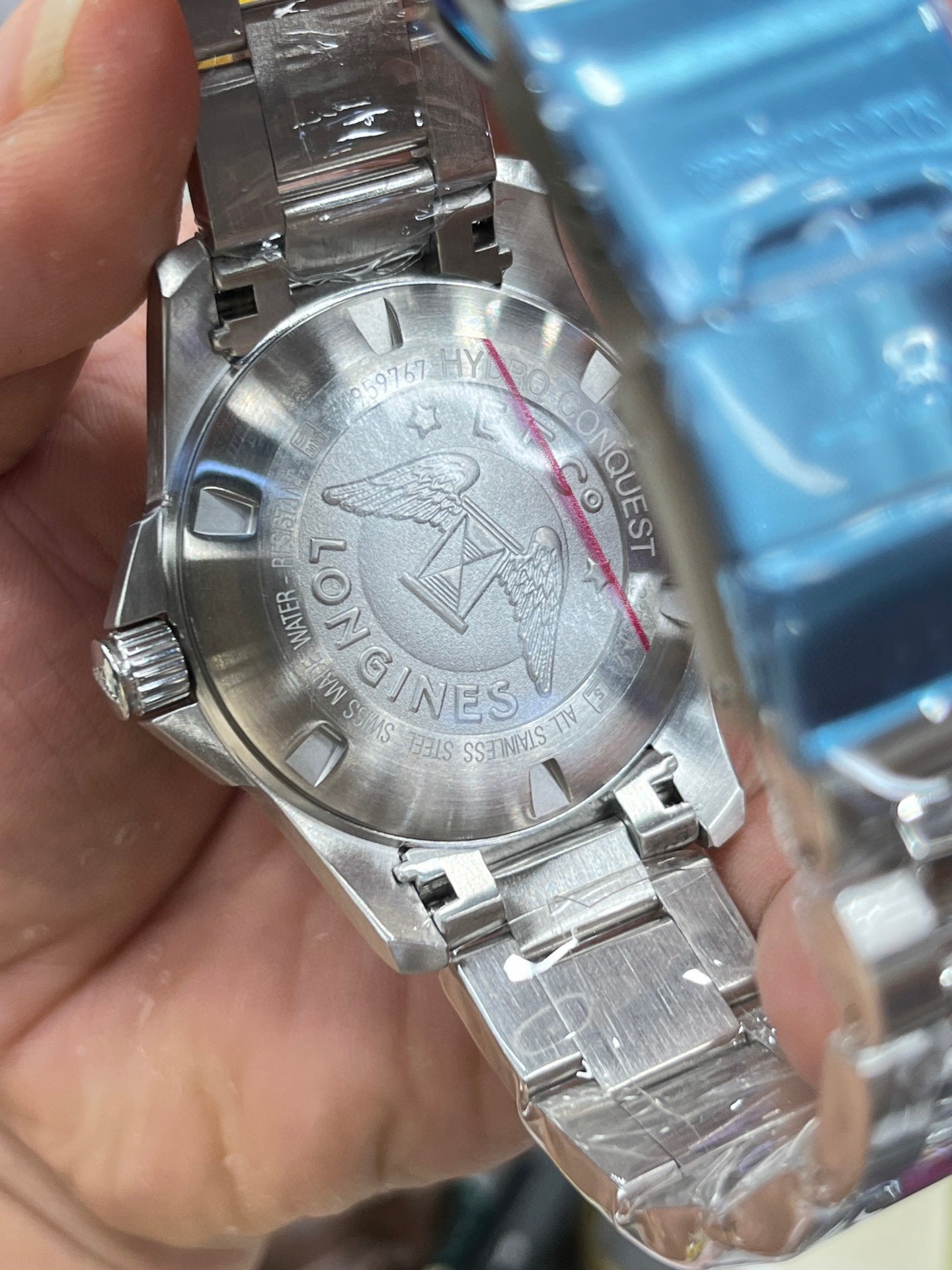 Longines Conquest L3.781.4.76.6 (Longines Conquest серый циферблат)