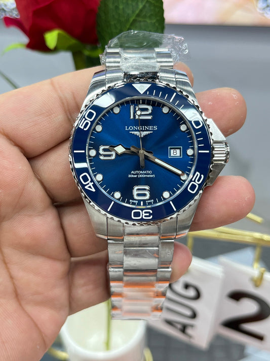 Longines Conquest L3.781.4.96.9 (Longines Conquest синий циферблат)
