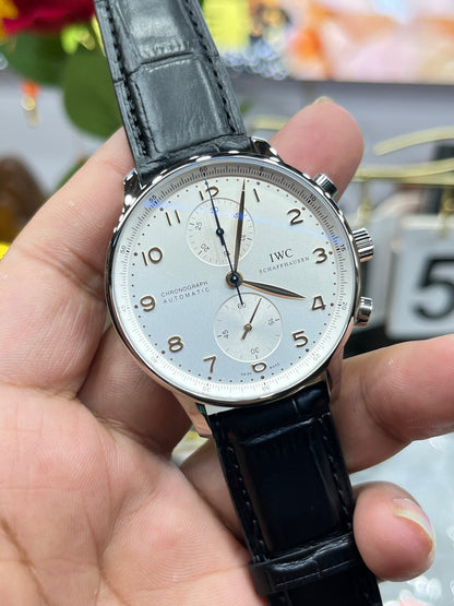 IWC Portugieser Chronograph IW371604 (IWC Portugieser Chronograph «золотые стрелки»)