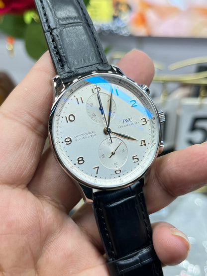 IWC Portugieser Chronograph IW371604 (IWC Portugieser Chronograph «золотые стрелки»)