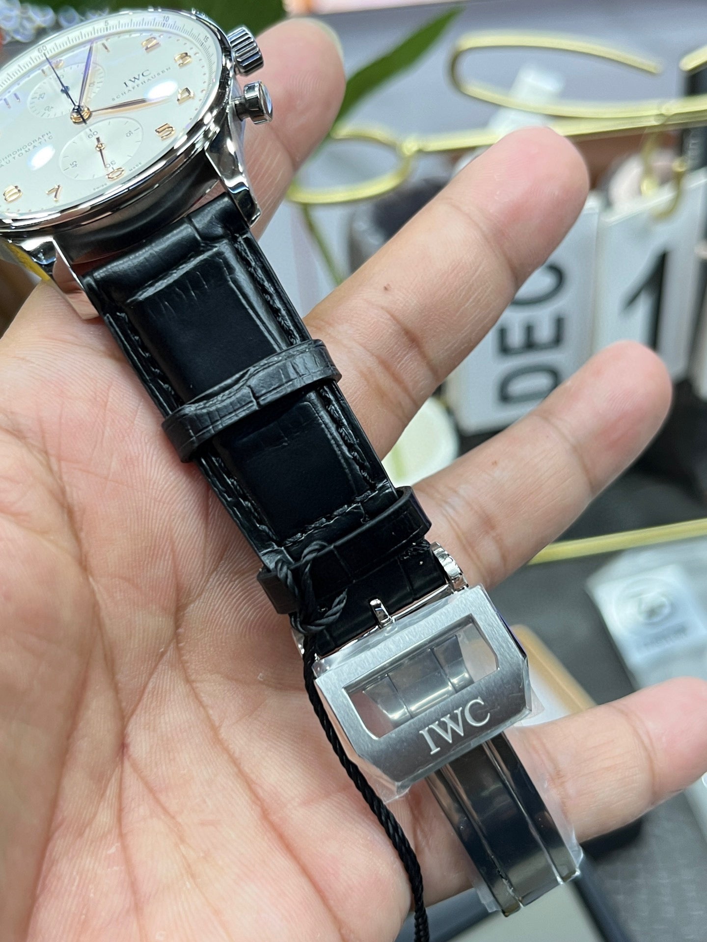 IWC Portugieser Chronograph IW371604 (IWC Portugieser Chronograph «золотые стрелки»)