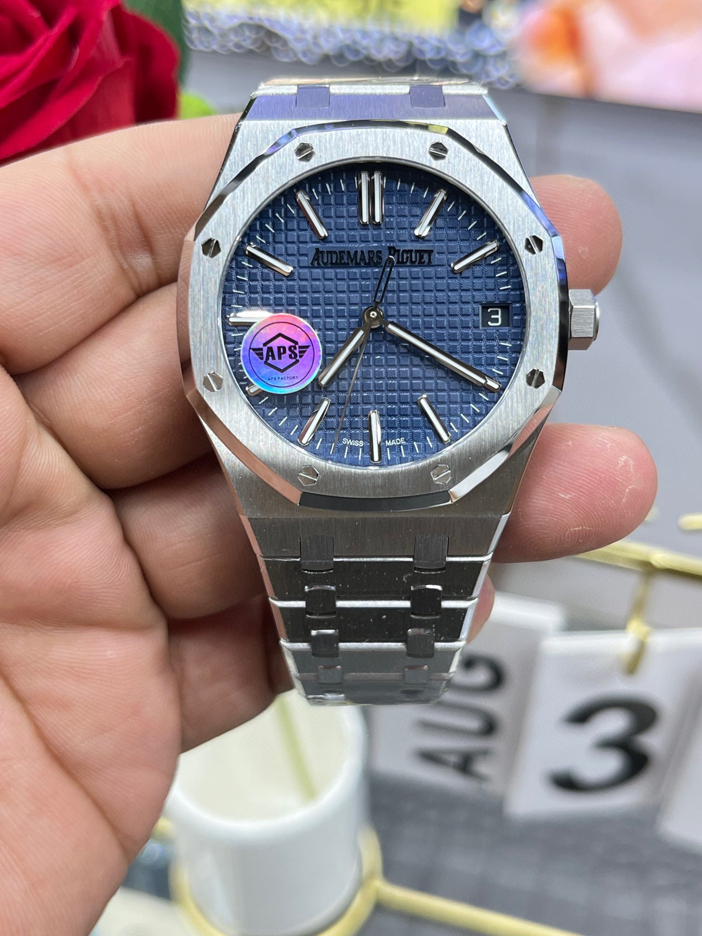 Audemars Piguet Royal Oak 15500ST.OO.1220ST.01 (Audemars Piguet Royal Oak синий циферблат)