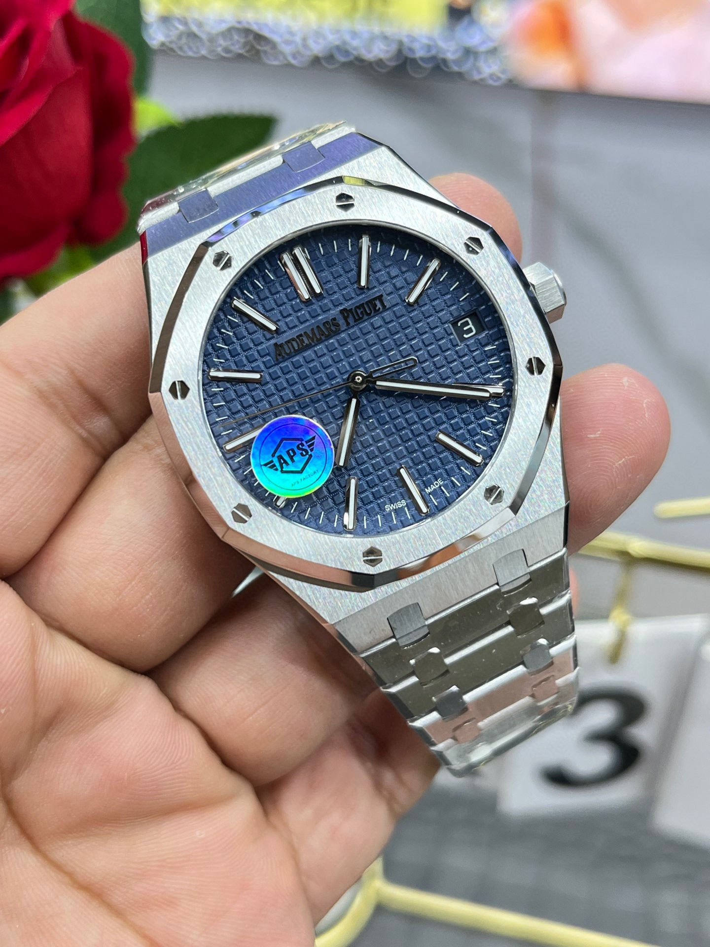 Audemars Piguet Royal Oak 15500ST.OO.1220ST.01 (Audemars Piguet Royal Oak синий циферблат)