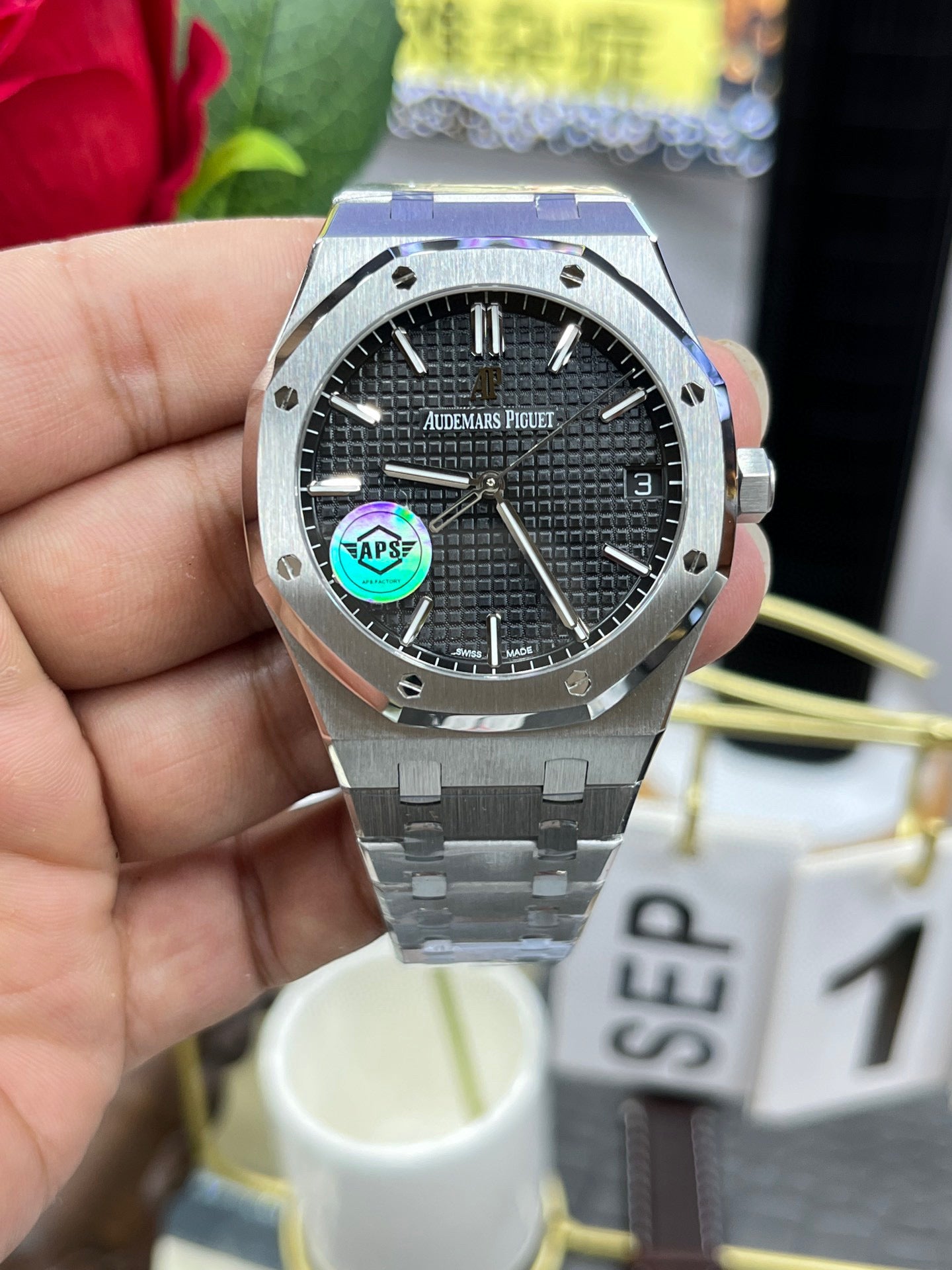Audemars Piguet Royal Oak 15500ST.OO.1220ST.03 (Audemars Piguet Royal Oak синий циферблат)