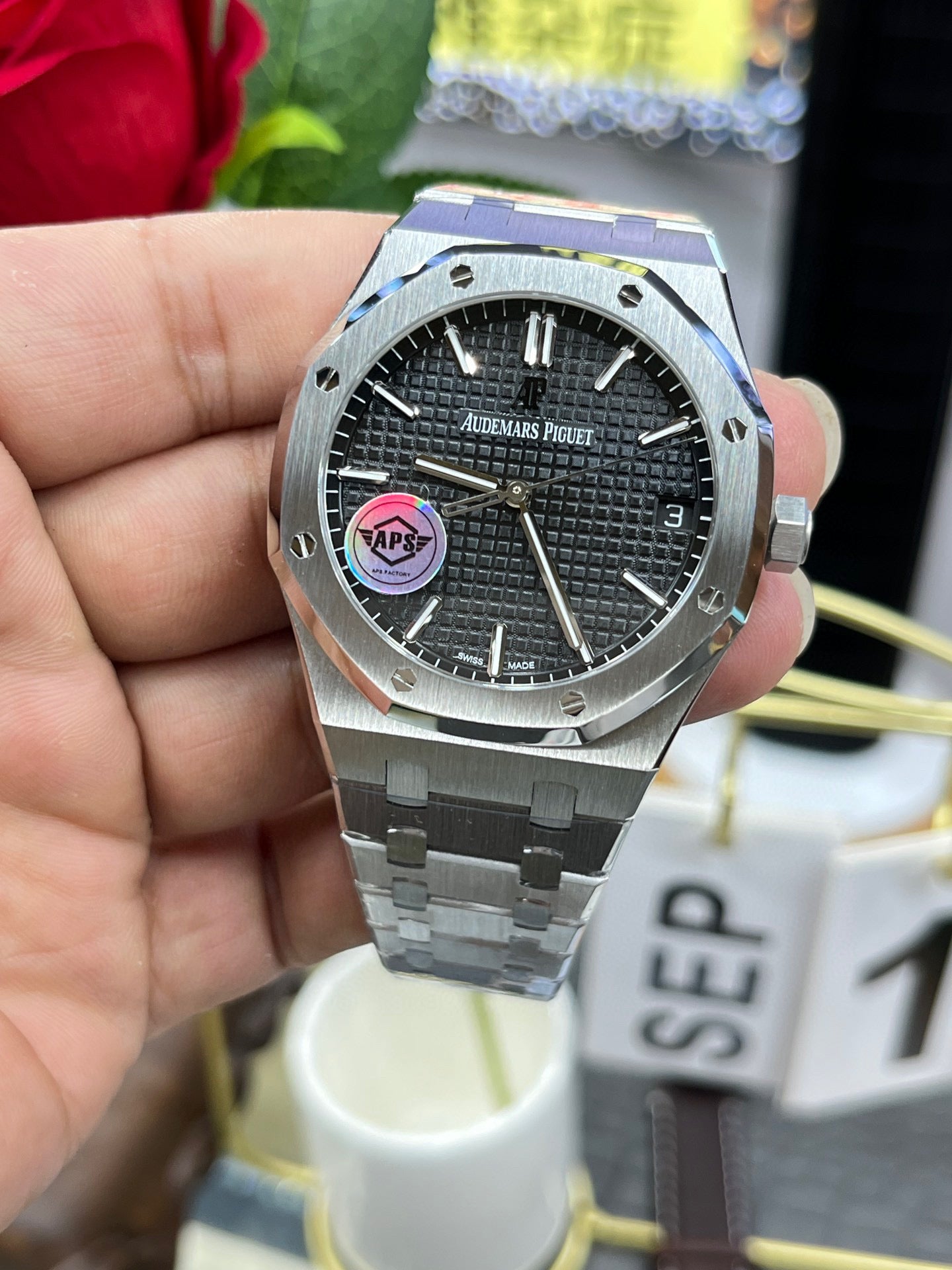 Audemars Piguet Royal Oak 15500ST.OO.1220ST.03 (Audemars Piguet Royal Oak синий циферблат)