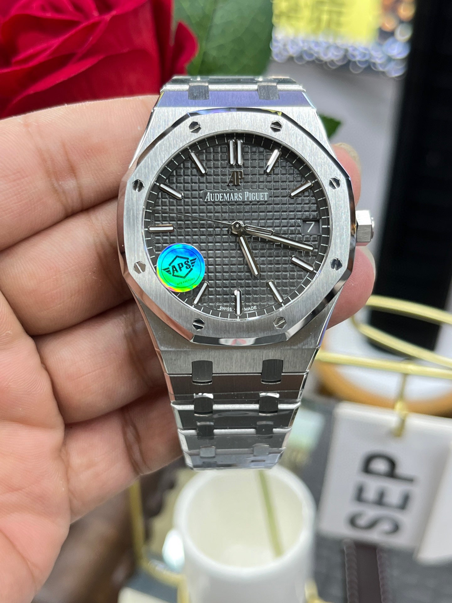 Audemars Piguet Royal Oak 15500ST.OO.1220ST.02 (Audemars Piguet Royal Oak синий циферблат)
