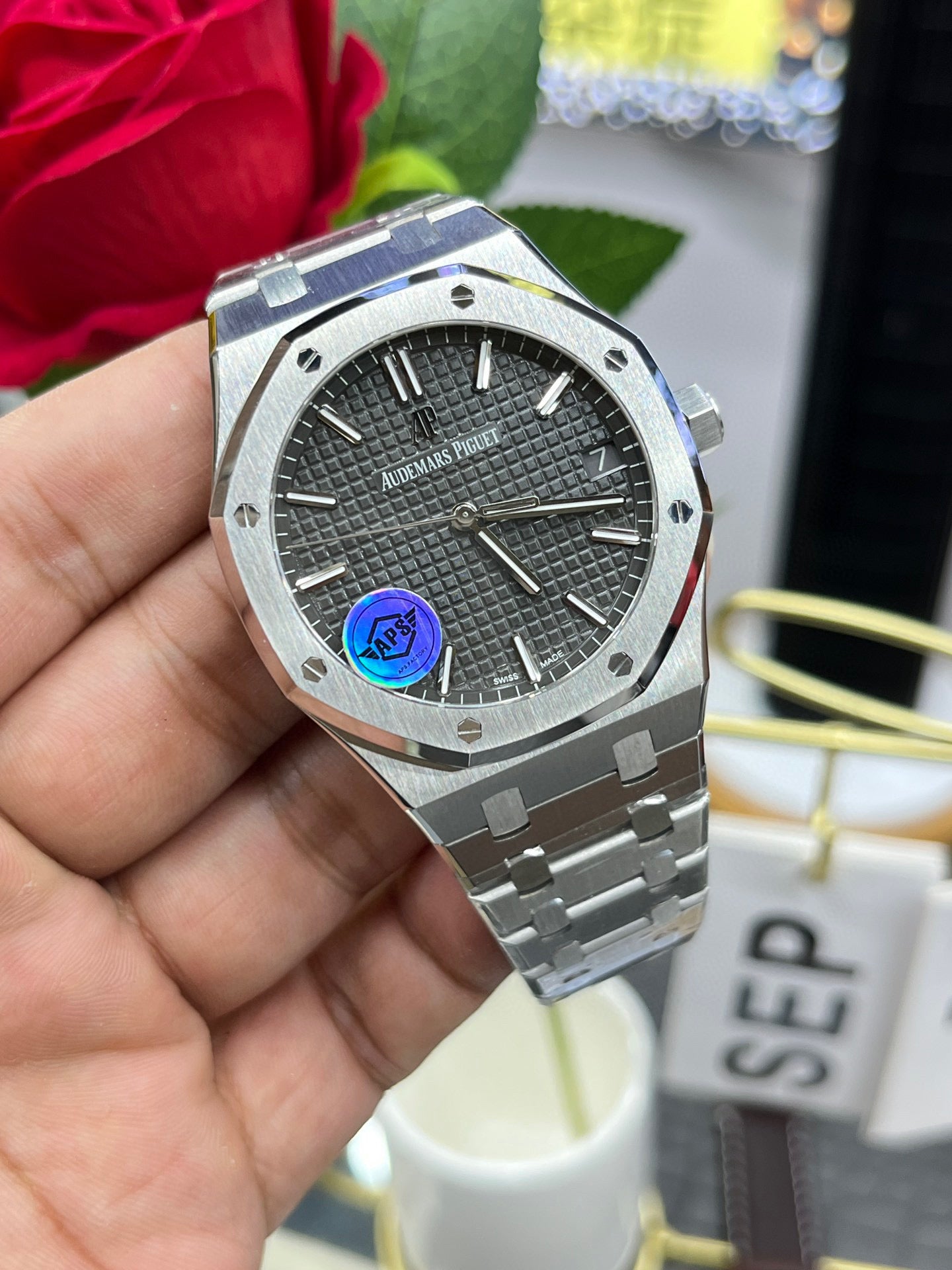 Audemars Piguet Royal Oak 15500ST.OO.1220ST.02 (Audemars Piguet Royal Oak синий циферблат)