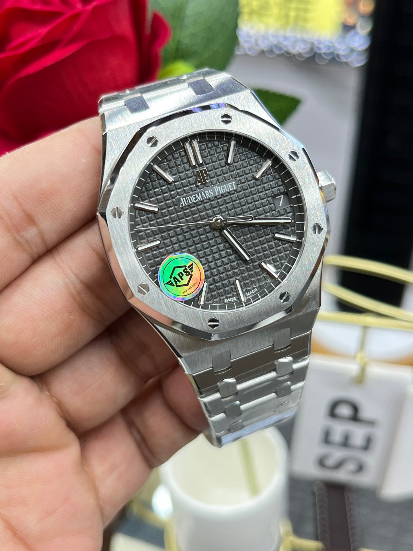 Audemars Piguet Royal Oak 15500ST.OO.1220ST.02 (Audemars Piguet Royal Oak синий циферблат)