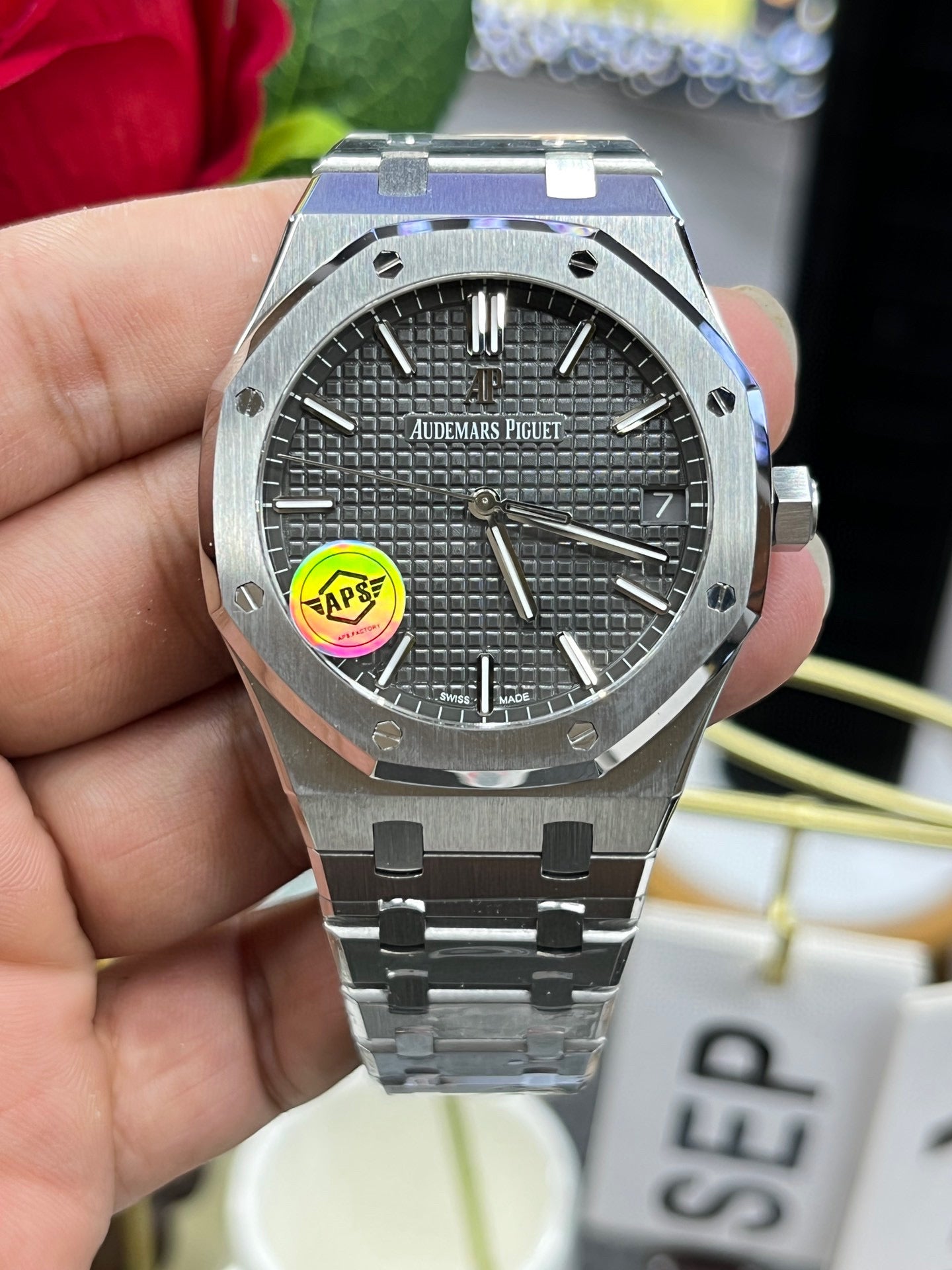 Audemars Piguet Royal Oak 15500ST.OO.1220ST.02 (Audemars Piguet Royal Oak синий циферблат)