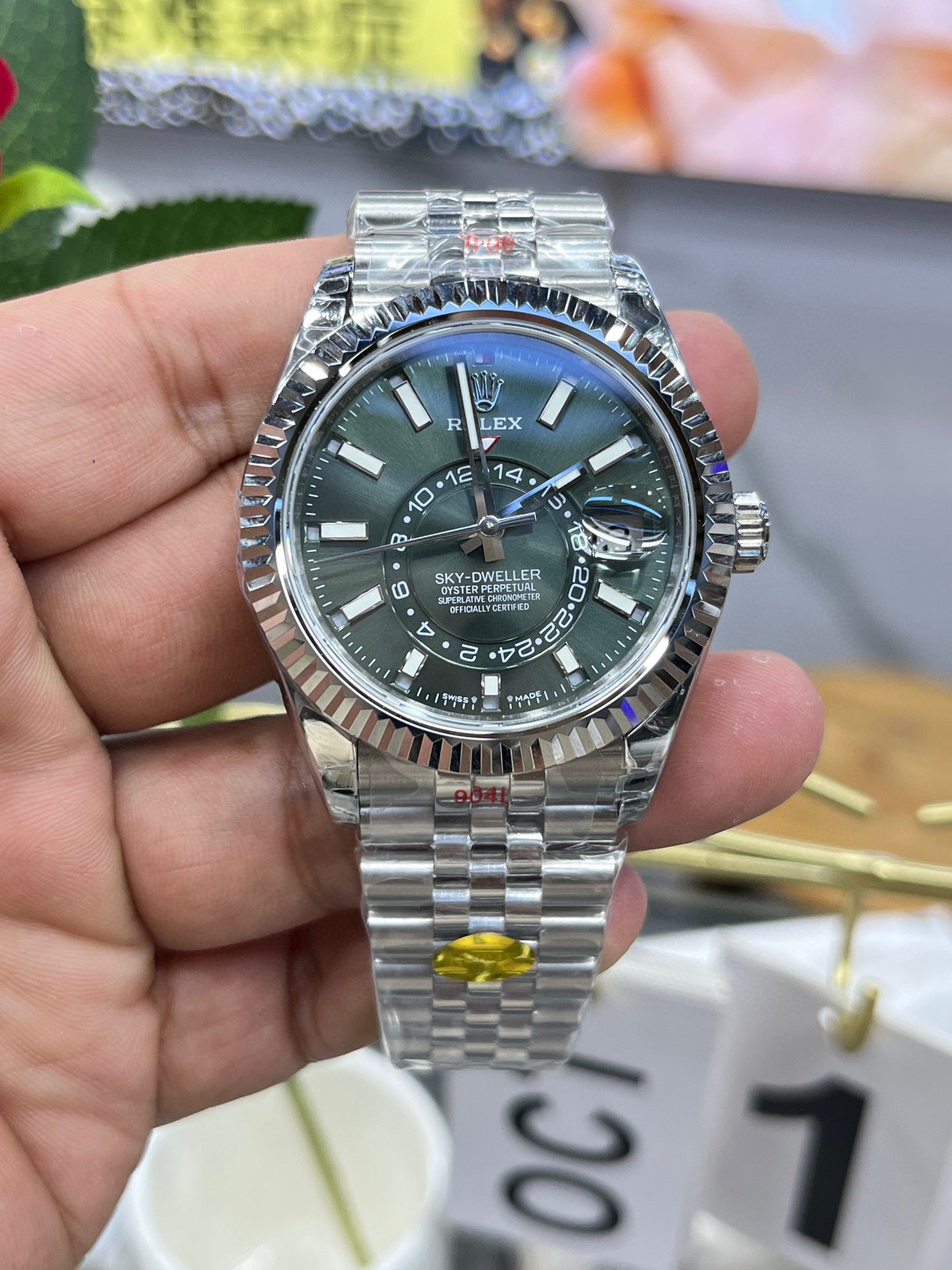 Rolex Sky-Dweller 336934-0001 (Rolex Sky-Dweller «Mint Green»)