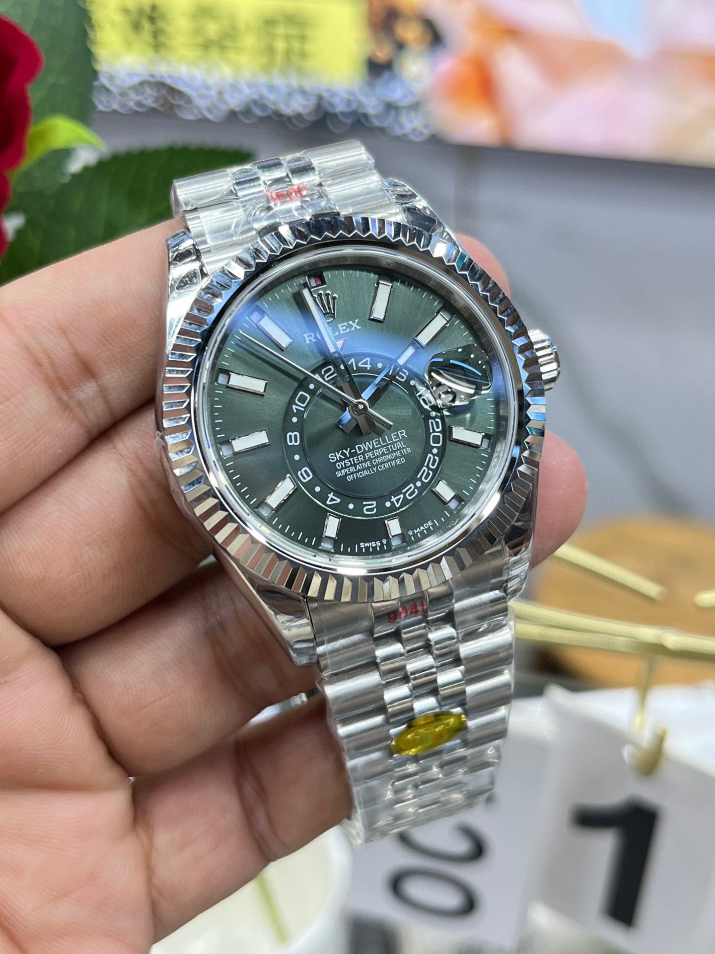 Rolex Sky-Dweller 336934-0001 (Rolex Sky-Dweller «Mint Green»)