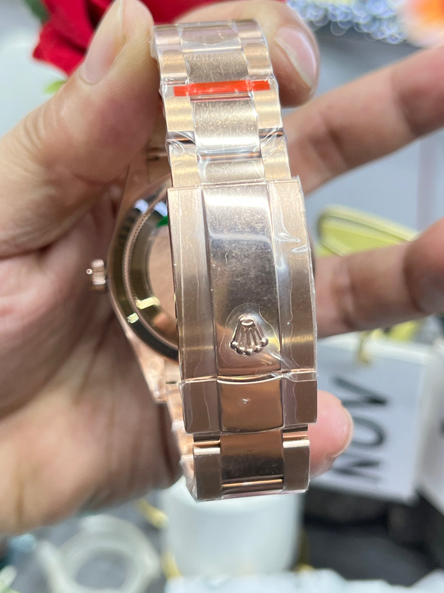 Rolex Sky-Dweller 336935 (Rolex Sky-Dweller из розового золота, серый циферблат)