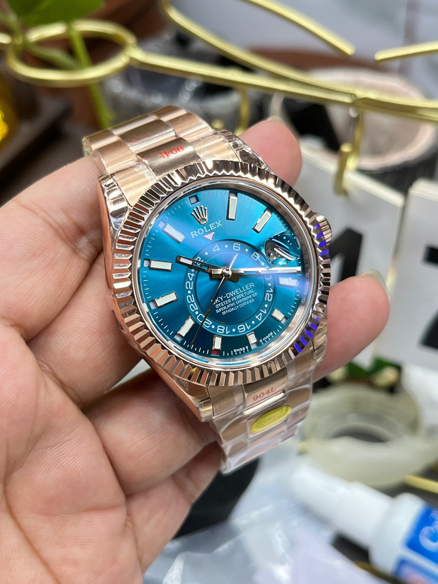 Rolex Sky-Dweller 336935-0001 (Rolex Sky-Dweller из розового золота)