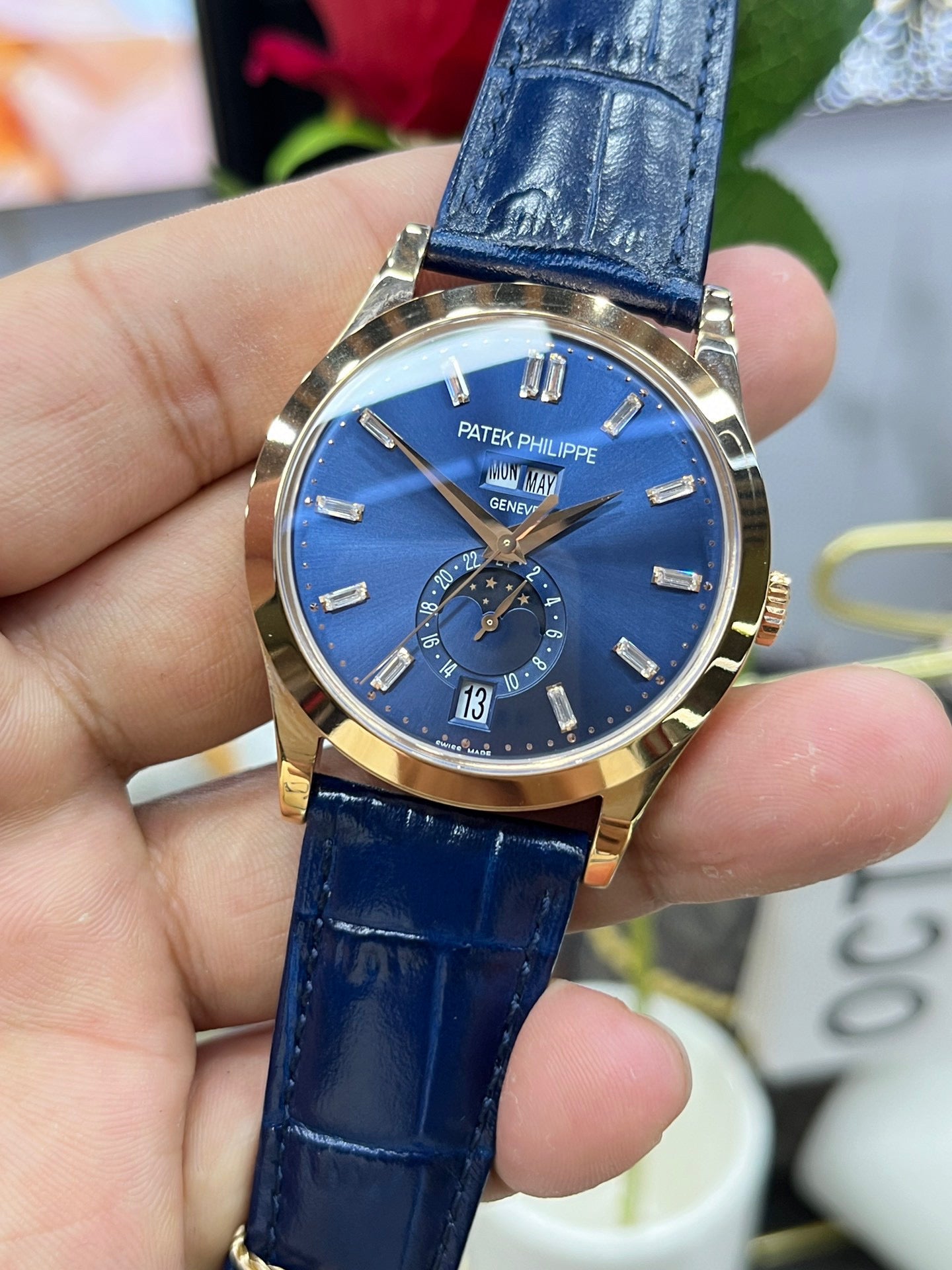 Patek Philippe Annual Calendar 5396R-015 (Patek Philippe годовой календарь, розовое золото)