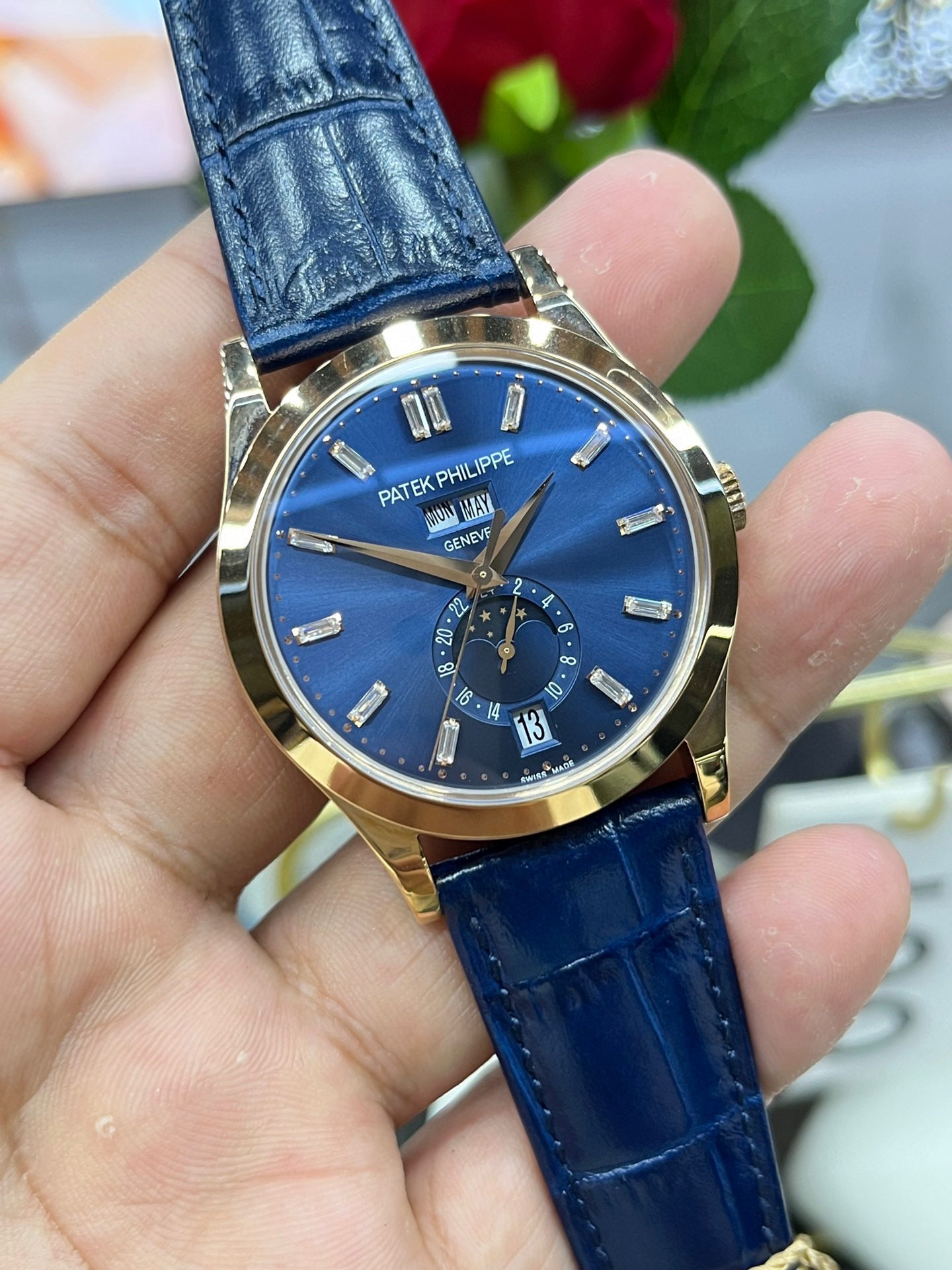 Patek Philippe Annual Calendar 5396R-015 (Patek Philippe годовой календарь, розовое золото)