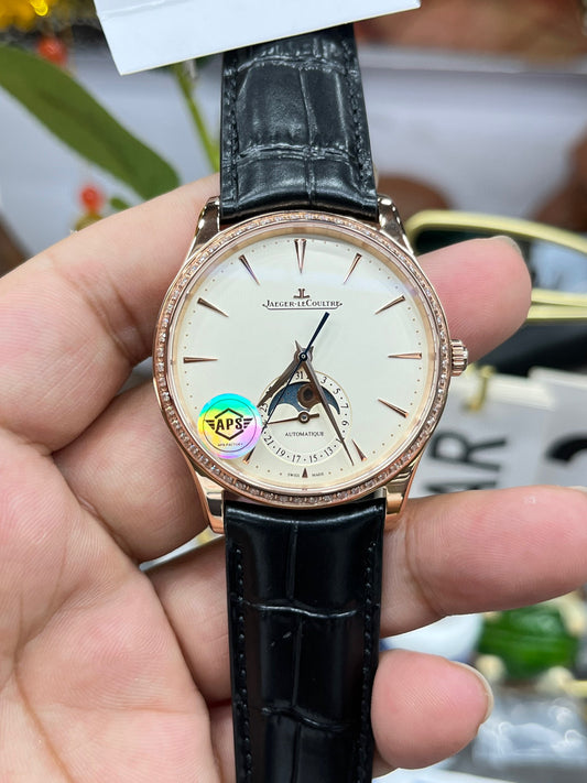 Jaeger-LeCoultre Master Ultra Thin Moon Q1362503 (Jaeger-LeCoultre Master Ultra Thin Moon, розовое золото с бриллиантами)