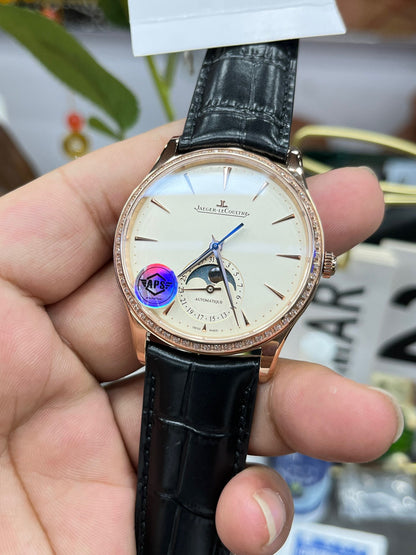 Jaeger-LeCoultre Master Ultra Thin Moon Q1362503 (Jaeger-LeCoultre Master Ultra Thin Moon, розовое золото с бриллиантами)