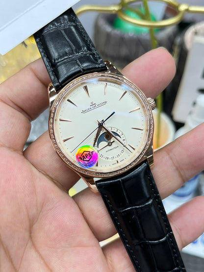 Jaeger-LeCoultre Master Ultra Thin Moon Q1362503 (Jaeger-LeCoultre Master Ultra Thin Moon, розовое золото с бриллиантами)