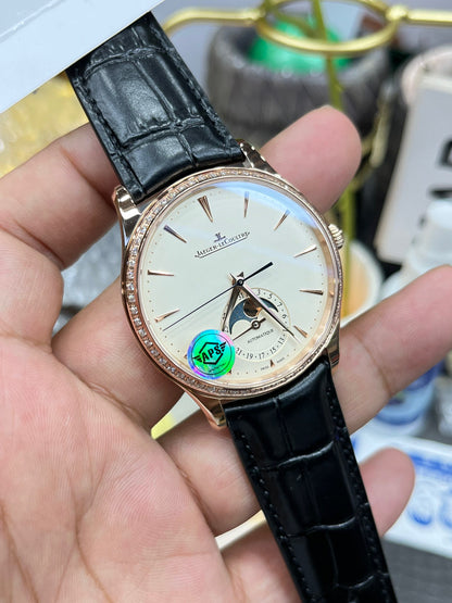 Jaeger-LeCoultre Master Ultra Thin Moon Q1362503 (Jaeger-LeCoultre Master Ultra Thin Moon, розовое золото с бриллиантами)