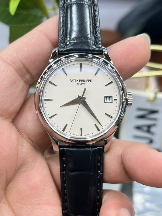 Patek Philippe Calatrava 5227G-001 (Patek Philippe Calatrava «флип-кейс», белое золото)