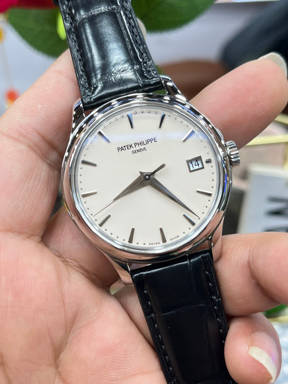 Patek Philippe Calatrava 5227G-001 (Patek Philippe Calatrava «флип-кейс», белое золото)