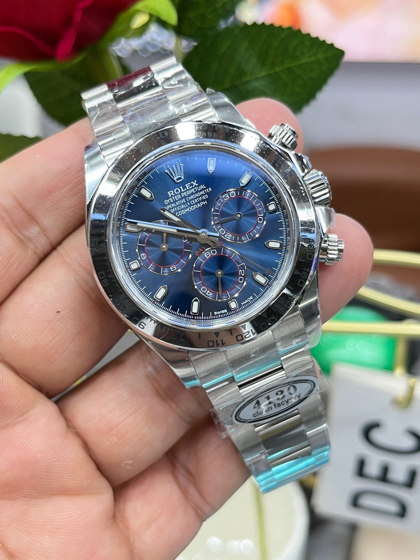 Rolex Cosmograph Daytona 116509-0071 (Rolex Daytona «Blue Dial», белое золото)