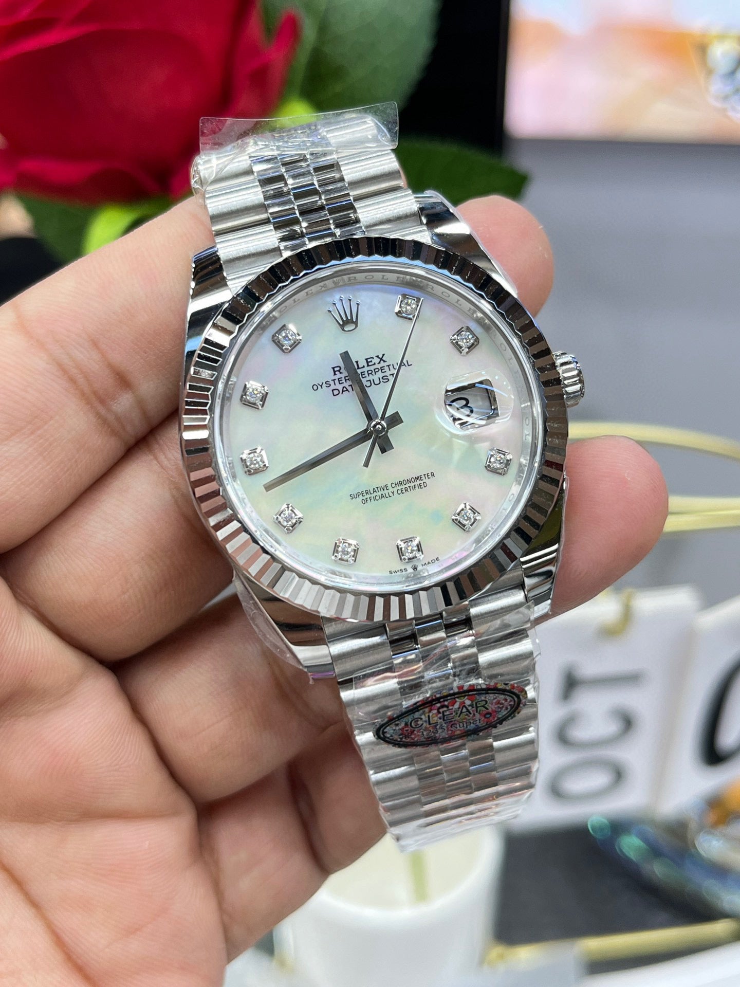 Rolex Datejust 41 126334-0020 (Rolex Datejust 41 с перламутровым циферблатом)