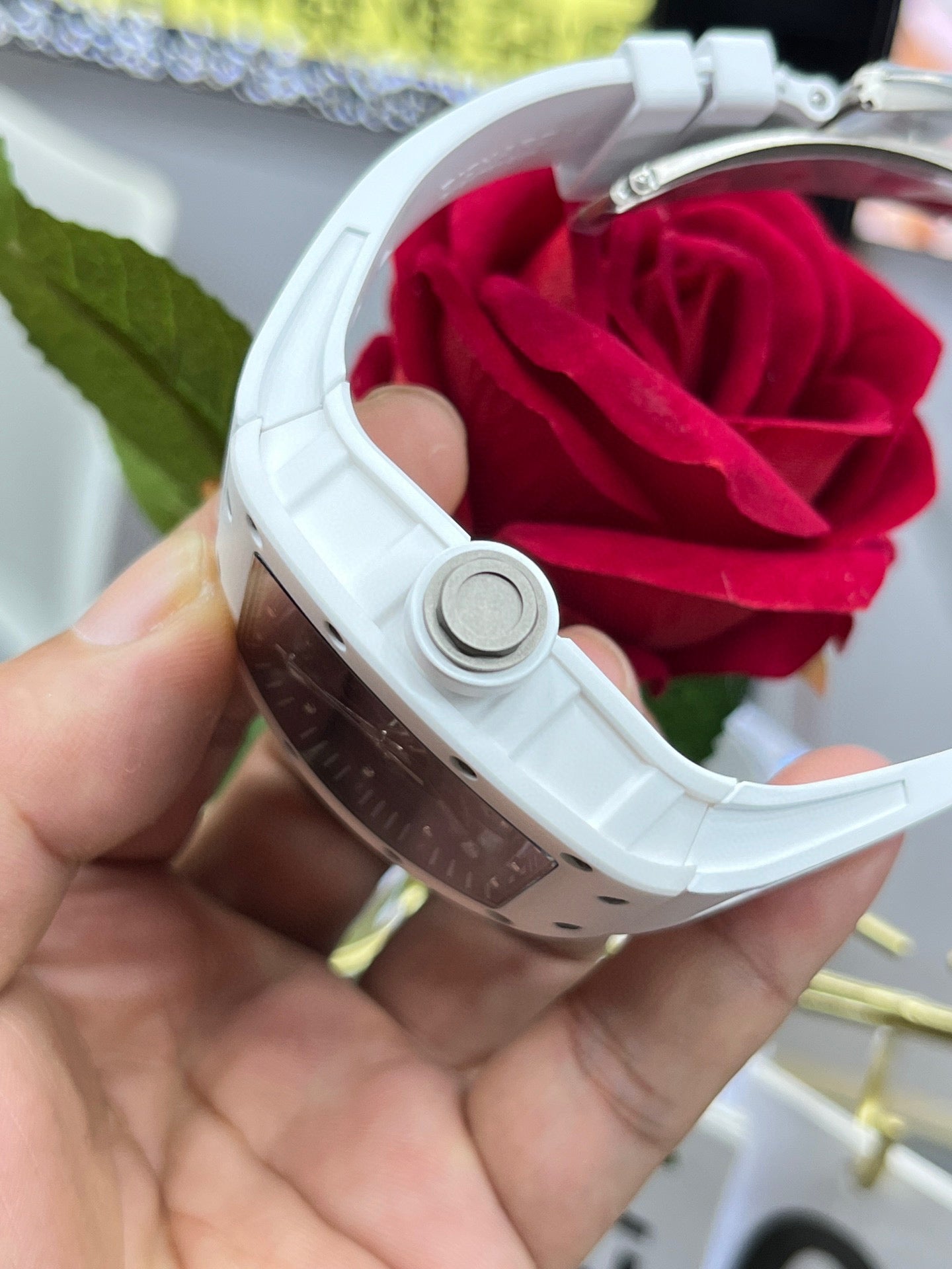 Richard Mille RM 055 Bubba Watson White Ceramic (Richard Mille RM 055 белая керамика)