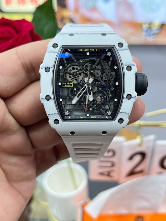 Richard Mille RM 35-02 Rafael Nadal White Quartz TPT (Richard Mille RM 35-02 белая версия)