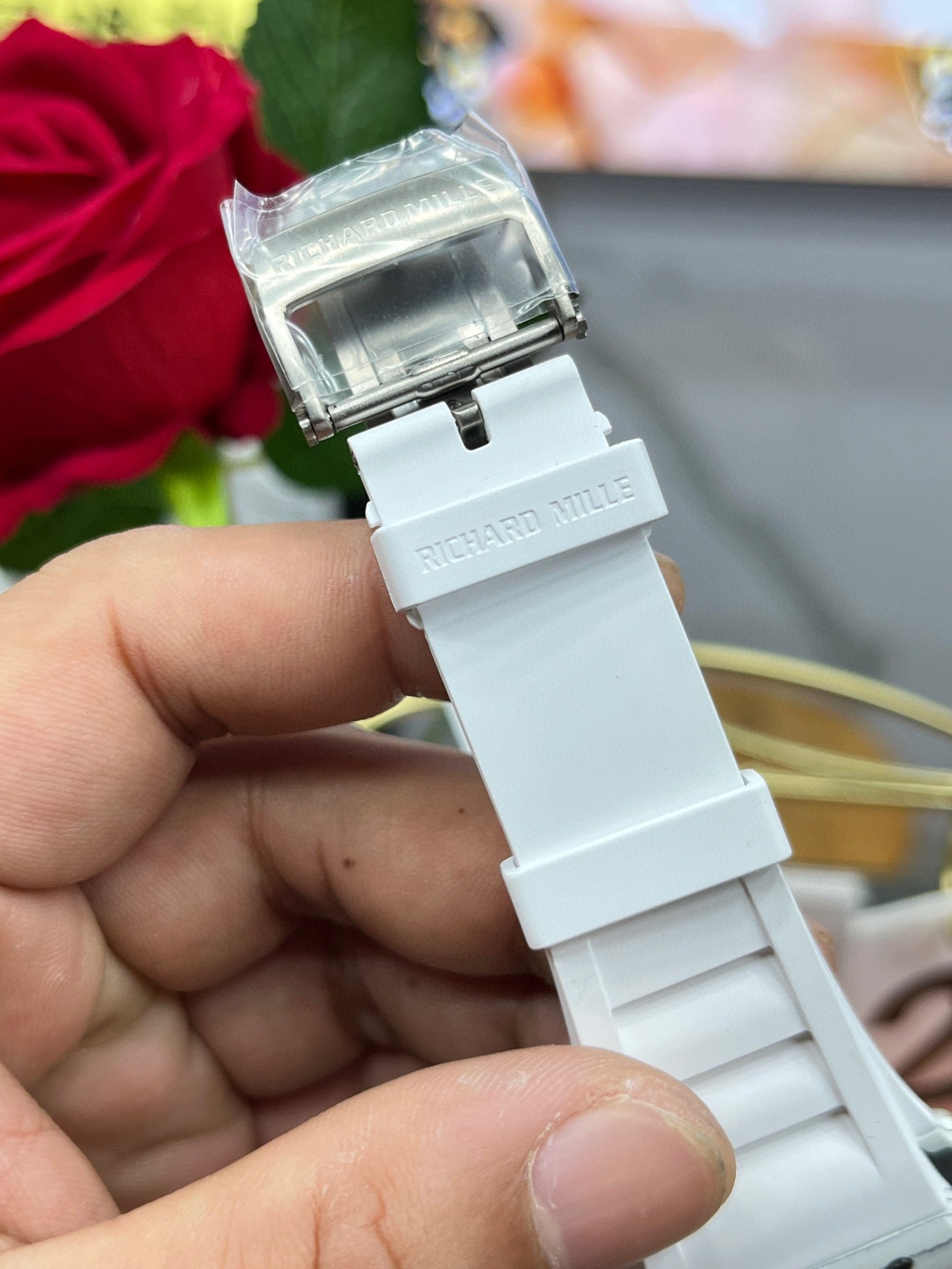 Richard Mille RM 35-02 Rafael Nadal White Quartz TPT (Richard Mille RM 35-02 белая версия)