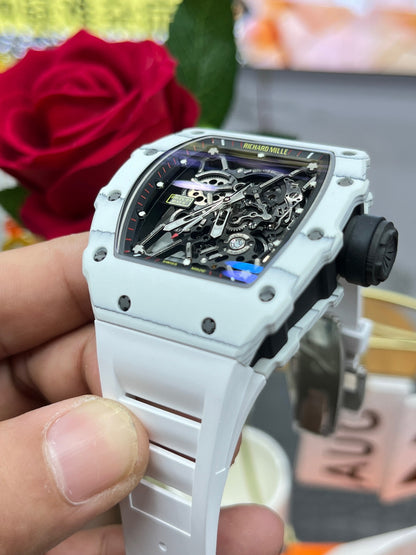 Richard Mille RM 35-02 Rafael Nadal White Quartz TPT (Richard Mille RM 35-02 белая версия)