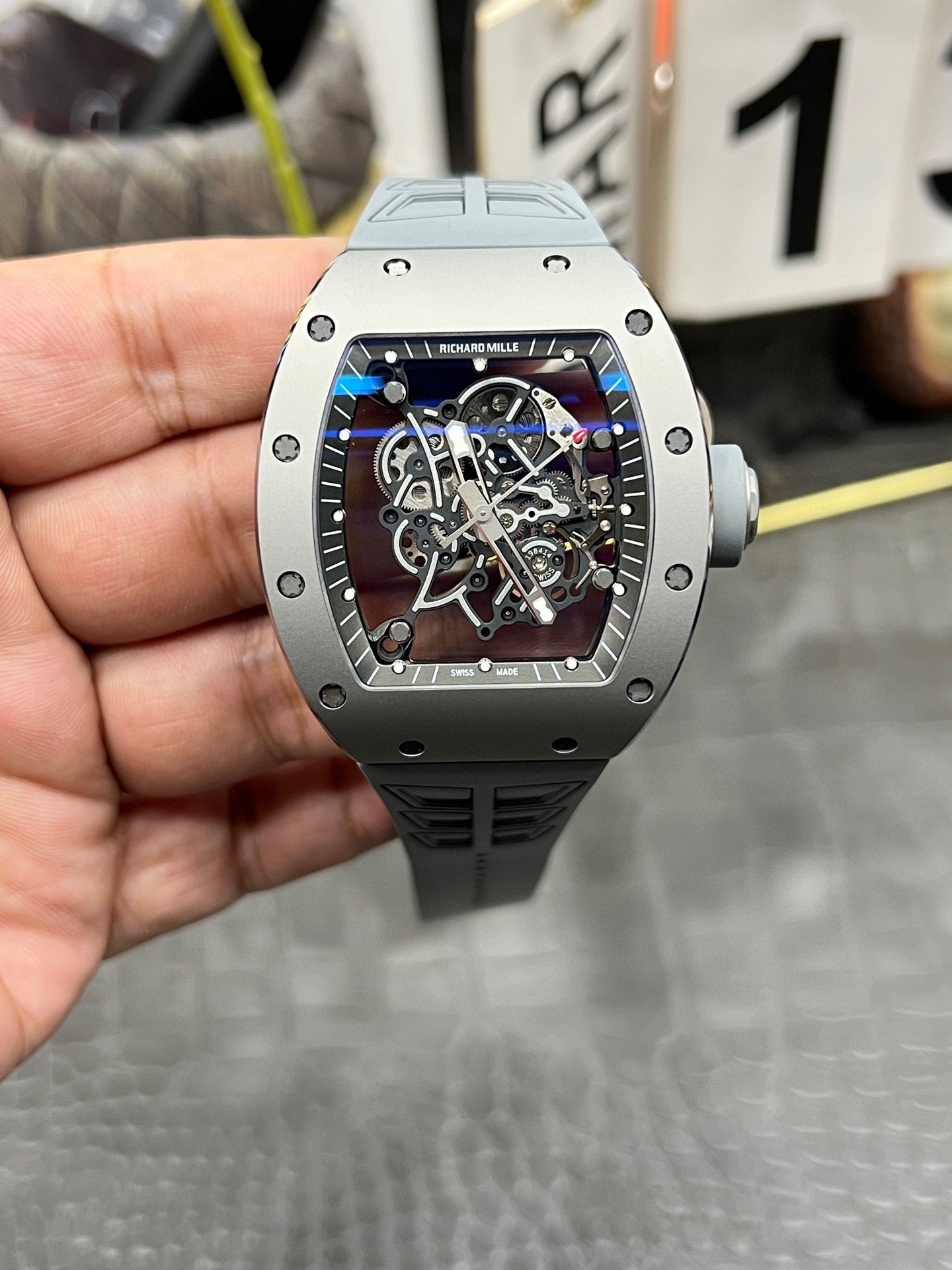 Richard Mille RM 055 Bubba Watson Titanium (Richard Mille RM 055 «gunmetal» титан)
