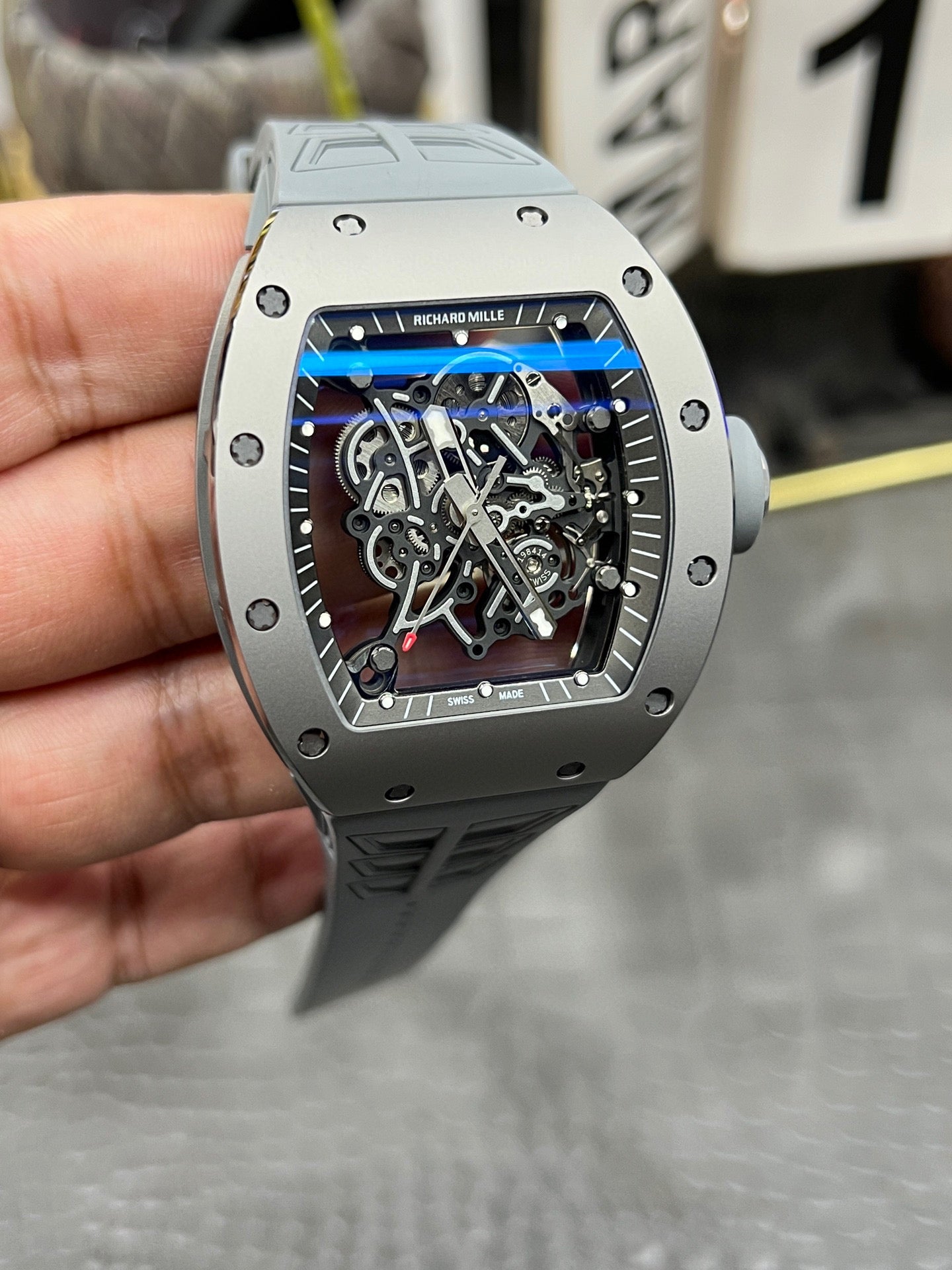 Richard Mille RM 055 Bubba Watson Titanium (Richard Mille RM 055 «gunmetal» титан)