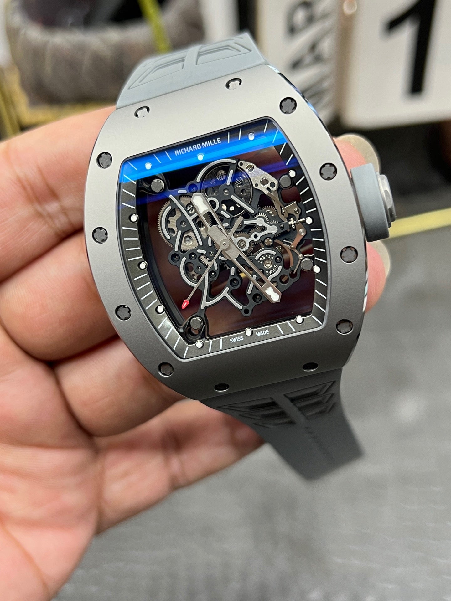 Richard Mille RM 055 Bubba Watson Titanium (Richard Mille RM 055 «gunmetal» титан)