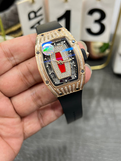 Richard Mille RM 07-01 Red Lips Full Diamond Rose Gold (Richard Mille RM 07-01 «Red Lips», розовое золото с бриллиантами)