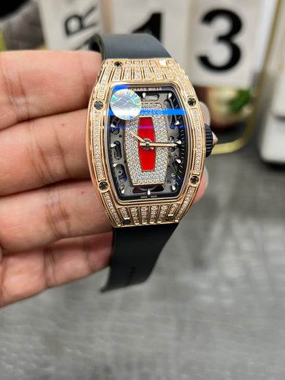 Richard Mille RM 07-01 Red Lips Full Diamond Rose Gold (Richard Mille RM 07-01 «Red Lips», розовое золото с бриллиантами)