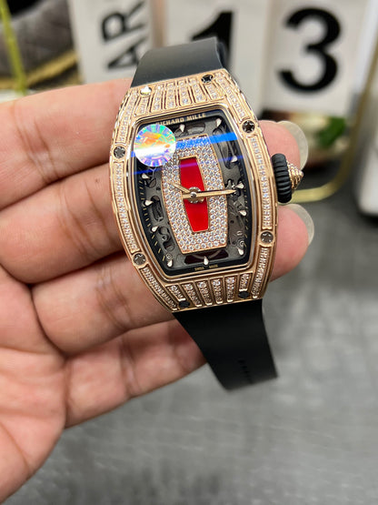 Richard Mille RM 07-01 Red Lips Full Diamond Rose Gold (Richard Mille RM 07-01 «Red Lips», розовое золото с бриллиантами)