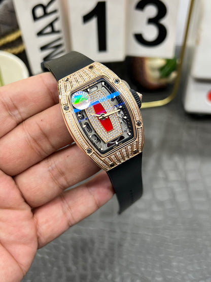 Richard Mille RM 07-01 Red Lips Full Diamond Rose Gold (Richard Mille RM 07-01 «Red Lips», розовое золото с бриллиантами)