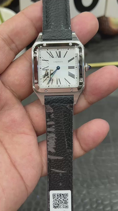 Cartier Santos-Dumont Ref. WSSA0085 “Large Model Steel / Silver Dial”