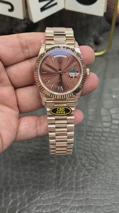 Rolex Day-Date 40 Ref. 228235-0002 “40mm Everose Gold / Chocolate Roman Dial