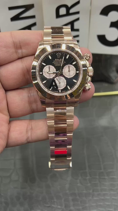 Rolex Cosmograph Daytona Ref. M126505-0001 “40mm Everose Gold / Bright Black & Sundust Dial