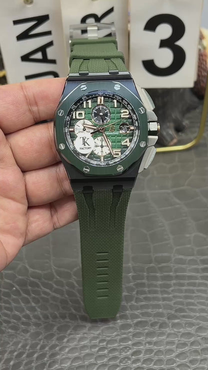 Audemars Piguet Royal Oak Offshore Ref. 26405CE.OO.A056CA.01 “44mm Green Ceramic / Smoked Green Dial